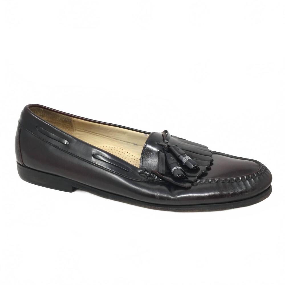 NEW COLE HAAN men's pinch shawl bow loafer in black